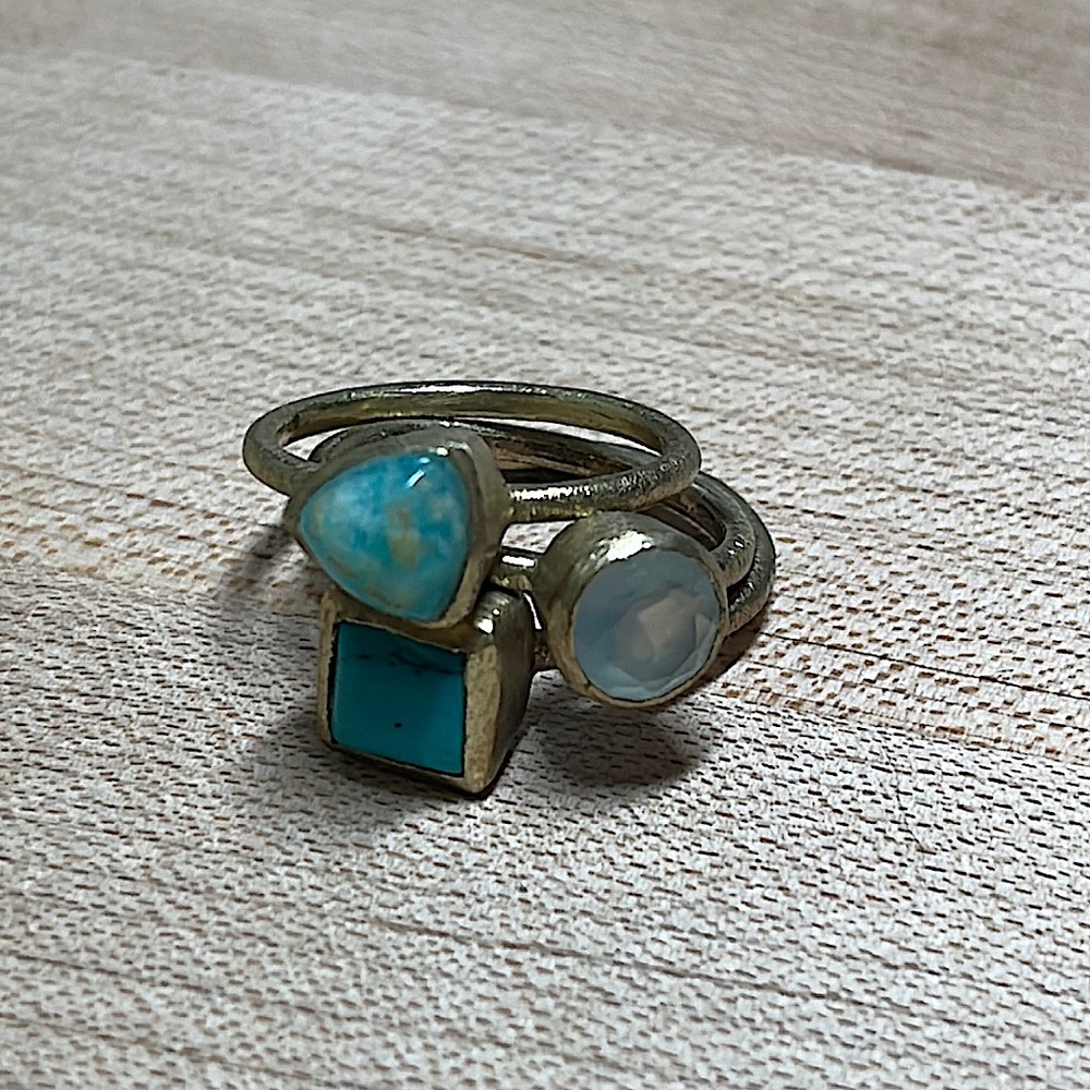 Anthropologie antique stacking rings